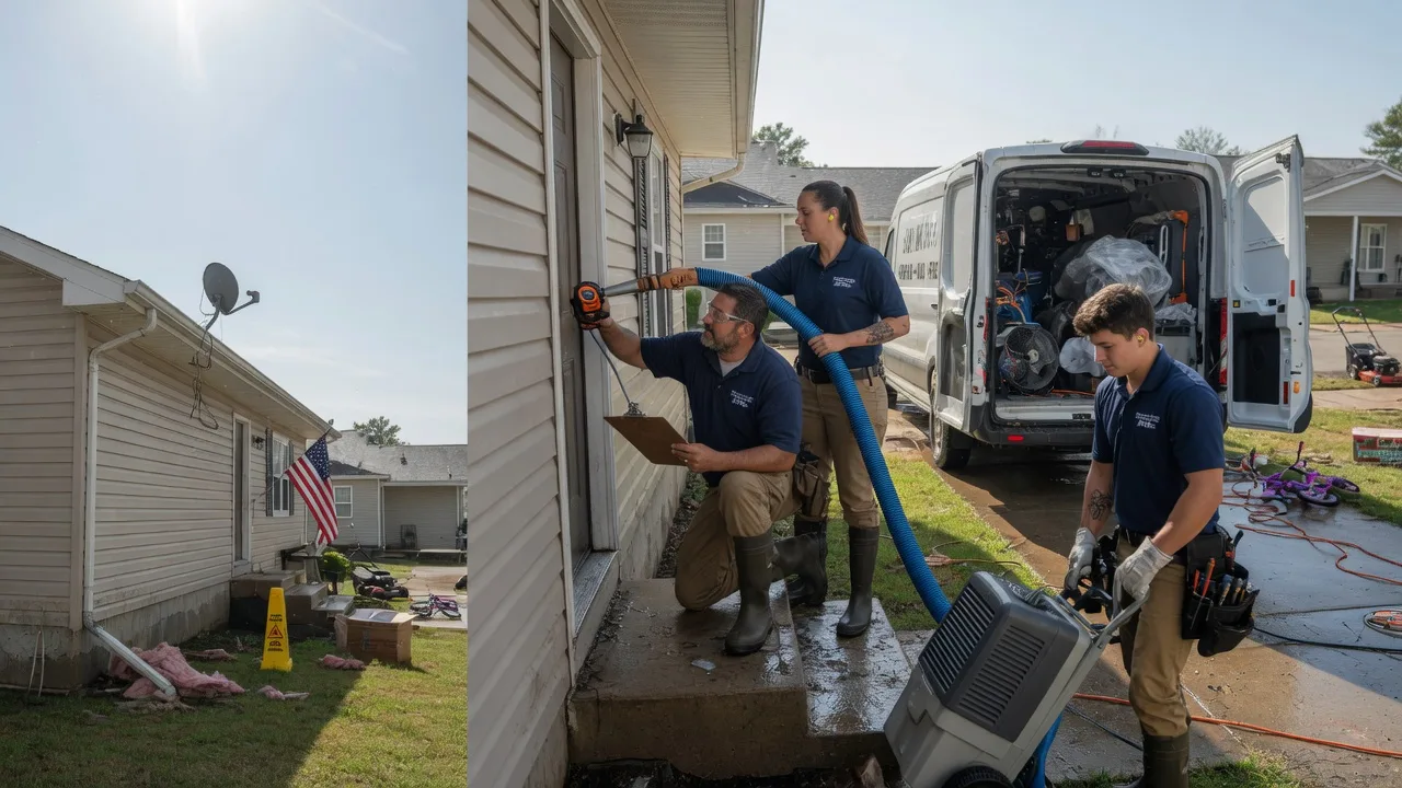 Ceiling Water Damage Restoration in Brocton, IL near me